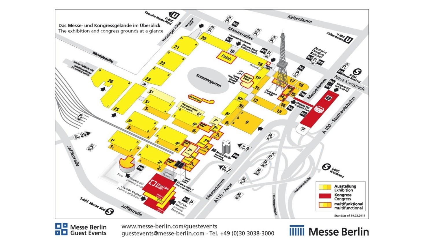 CityCube Berlin Gelaendeplan